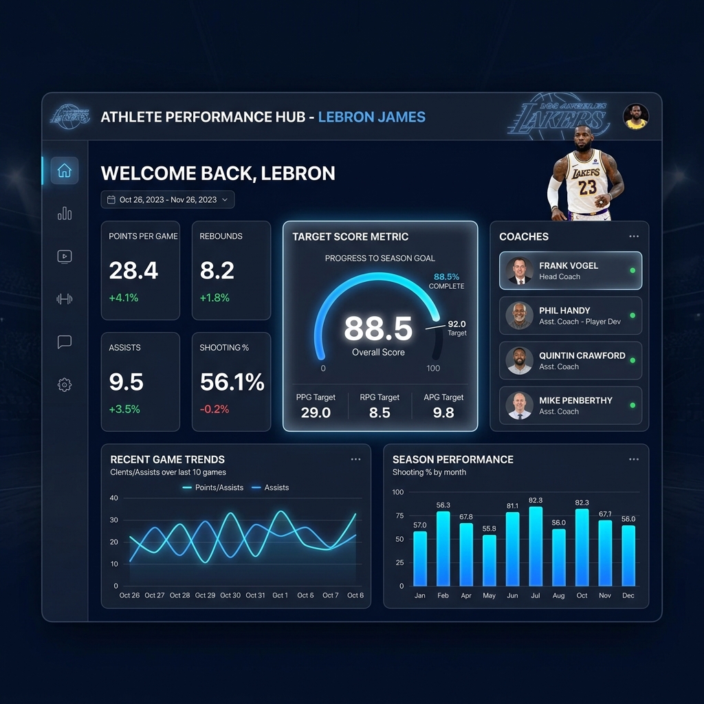 Recruiting dashboard and target list view